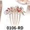 Crystal Flower Hair Comb Pin