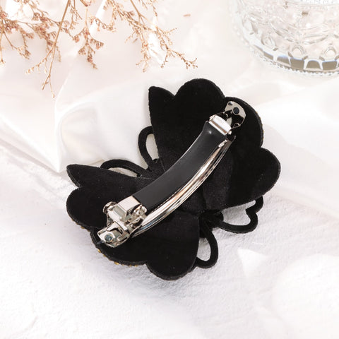 Elegant Rhinestone Flower Hair Clip