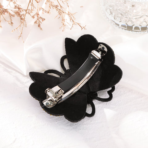 Elegant Rhinestone Flower Hair Clip