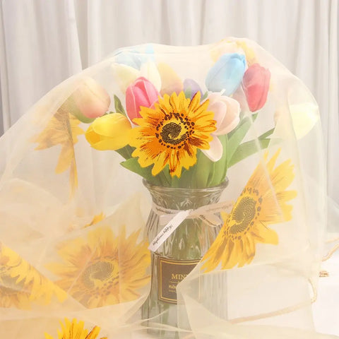 Sunflower Window Drape Curtain Liner