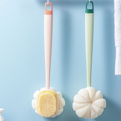 Double Side Long Handle Back Shower Brush