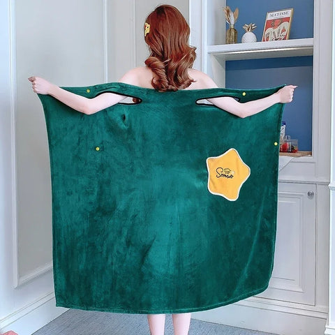 CoralVelvet Bath Wrap
