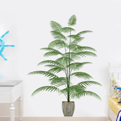 Waterproof Green Plant Pot Wall Sticker