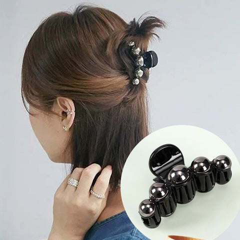 Pearls Hair Claw Clip