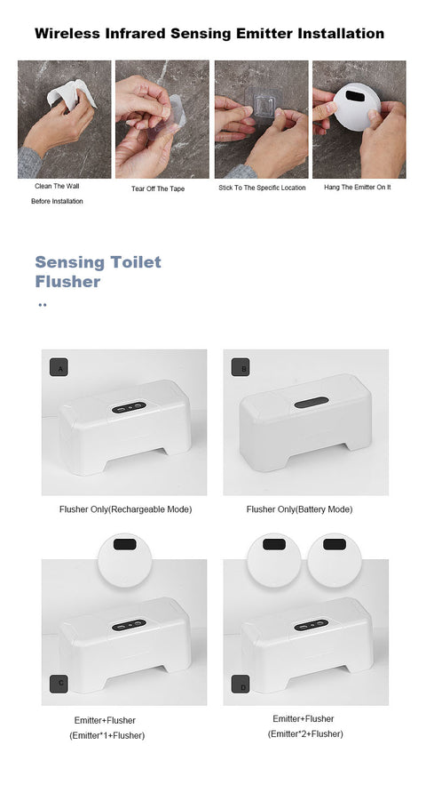 Automatic Toilet Flush Sensor