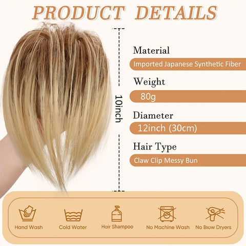 15 Colors Synthetic Claw Clip