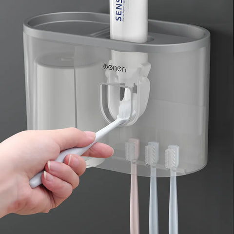 Toothbrush Holder Toothpaste Dispenser