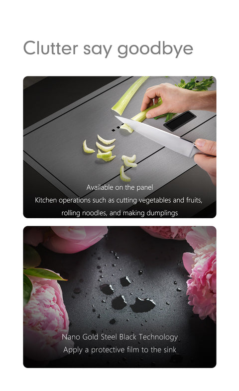Smart Washing Bowl Hidden Kitchen Sink