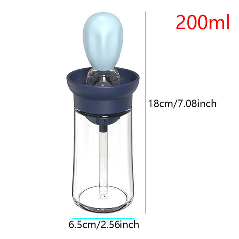 2-in-1 Kitchen Silicone Brush Oil Bottle