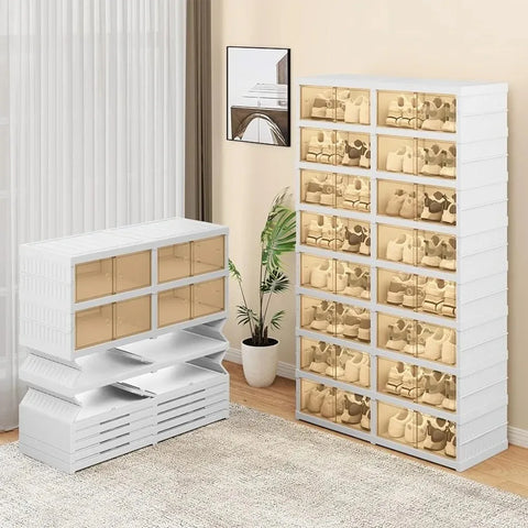 Shoe Cabinet with Magnetic Door