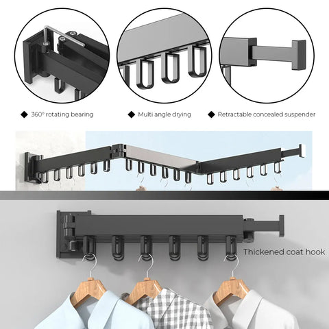 Wall-Mounted Drying Rack