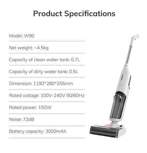 Cordless Wet Dry Self-Cleaning Smart Vacuum Mop Cleaner