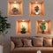 4PCS Potted Plant Illustration Wall Decals