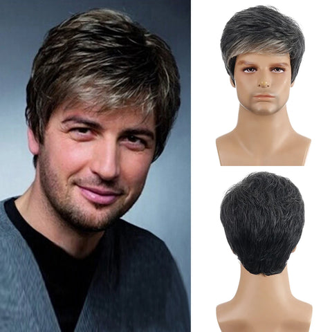 Fiber Synthetic Hair Men Wig