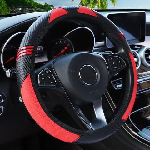 PU Leather Steering Wheel Cover