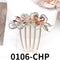 Crystal Flower Hair Comb Pin