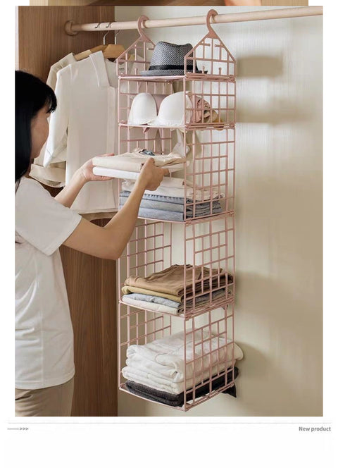 Multilayer Hanging Clothes Shelves