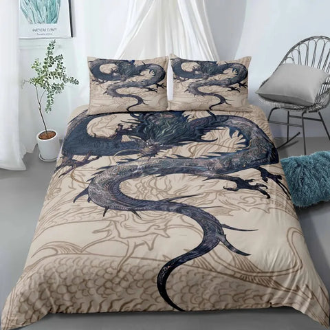 Dragon Duvet Pillow Cover Set