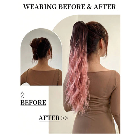 22Inch Long Ombre Pony Tail Clip