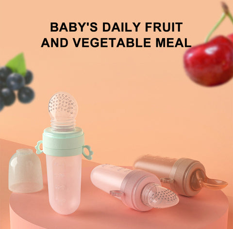 2-In-1 Baby Feeding Bottle Spoon Fruit Pacifier