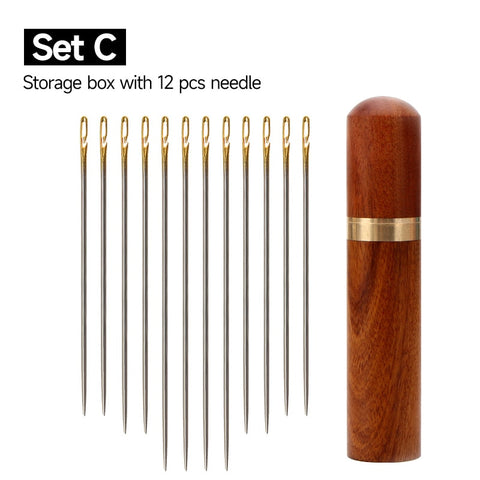 12/36PCS Easy-Threading Sewing Needles