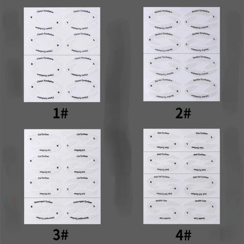 4PCS Eye Makeup Stencil Stickers