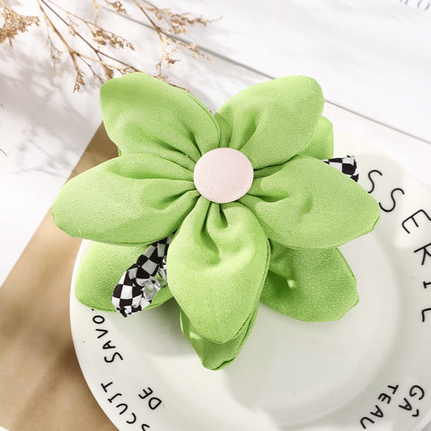 40 Styles Plush Synthetic Fabric Flower Hair Claw
