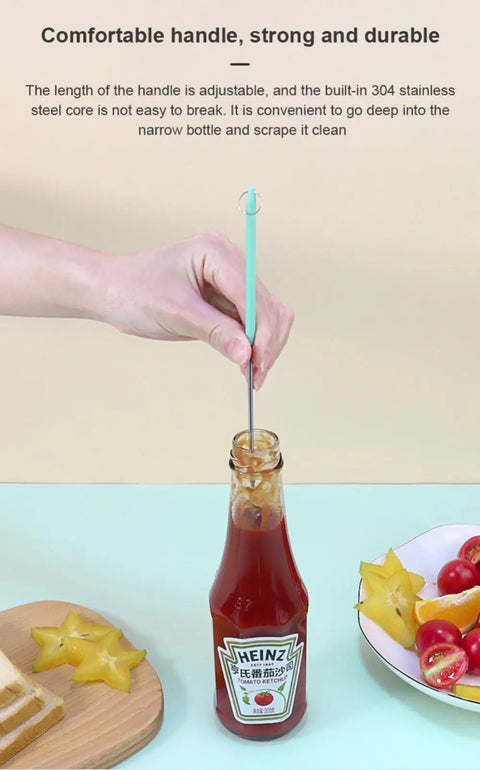 Silicone Spatula Scraper Brush