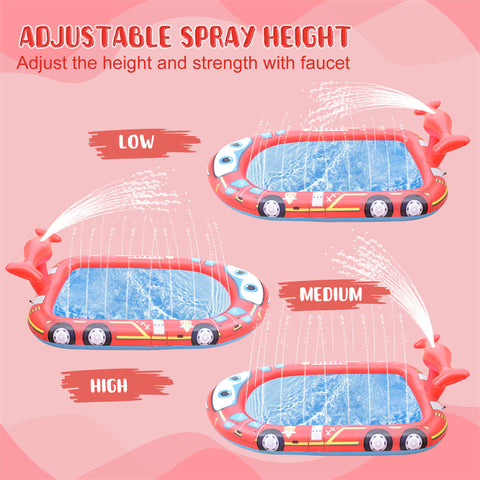 Inflatable Kiddie Sprinkler Swimming Pool