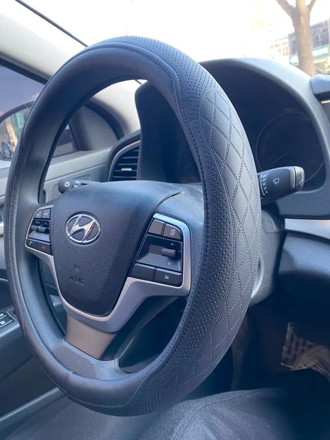 Leather Steering Wheel Cover