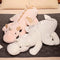 Majestic Dragonicorn: Enormous White Dragon Plush Toy