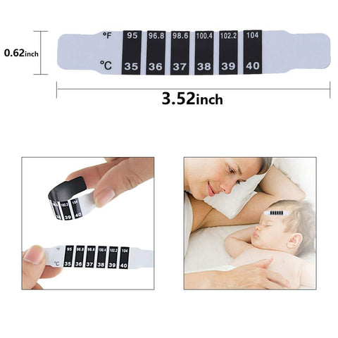 10/20PCS Thermometer Sticker Strip