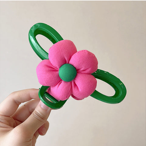40 Styles Plush Synthetic Fabric Flower Hair Claw