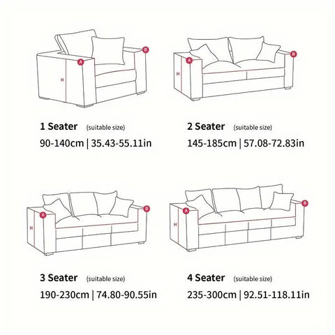 Elastic Printed Sofa Slipcover