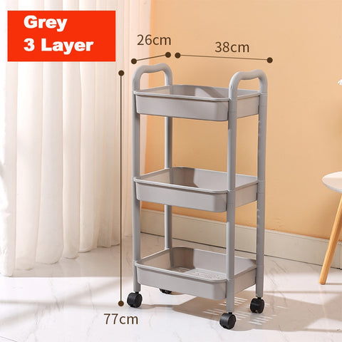 Multi-Layer Storage Trolley Rack
