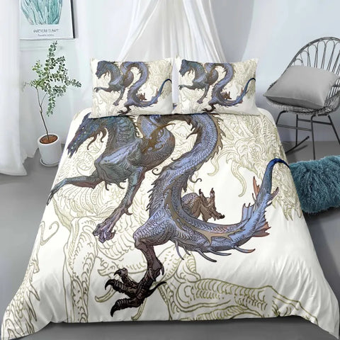Dragon Duvet Pillow Cover Set