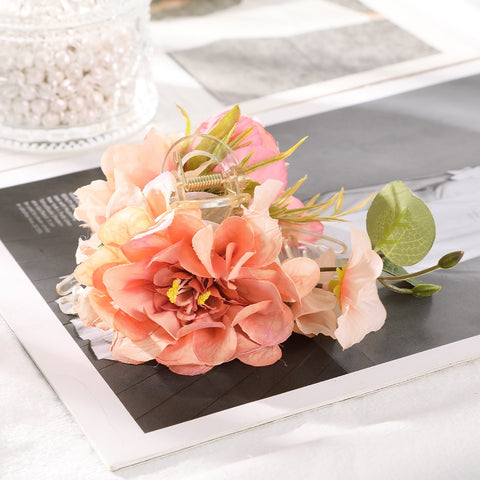 40 Styles Plush Synthetic Fabric Flower Hair Claw