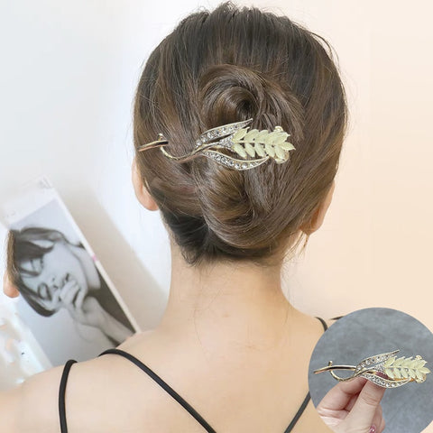 Elegant Rhinestone Metal Hair Pin