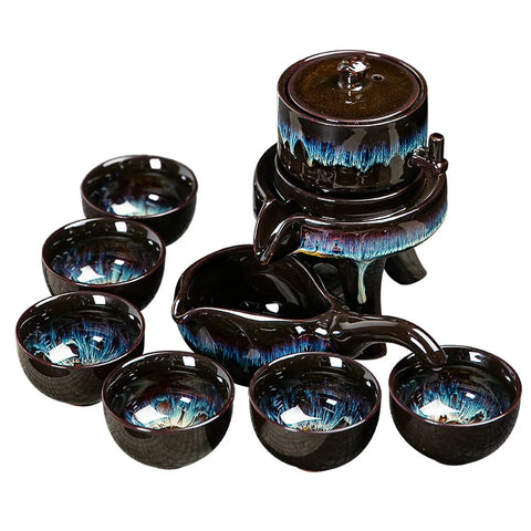 Stone Essence: Handcrafted Chinese Tea Ceremony Set