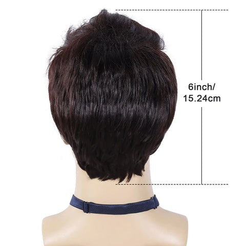 Natural Brown Men Hair Wig