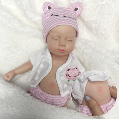 33cm 13inch Full Body Soft Solid Silicone Baby Doll