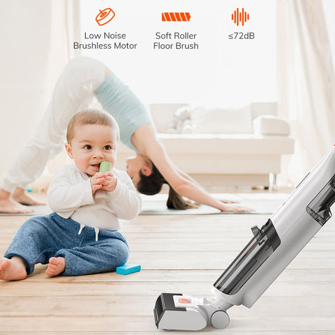 Cordless Wet Dry Self-Cleaning Smart Vacuum Mop Cleaner