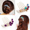 Rhinestone Butterfly Hair Comb Pin