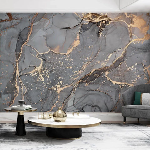 Self-Adhesive Canvas 3D Marble Wall Paper