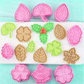 8PCS Leaf Cookies Mold Cutter