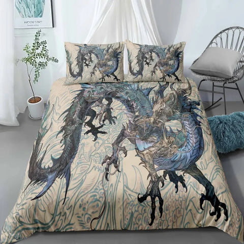 Dragon Duvet Pillow Cover Set