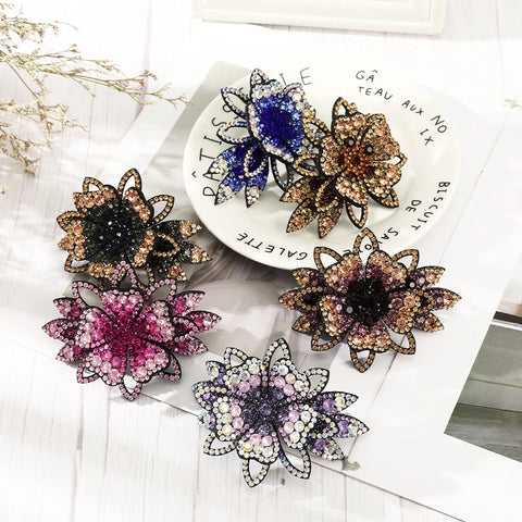 Women Rhinestone Hair Clips