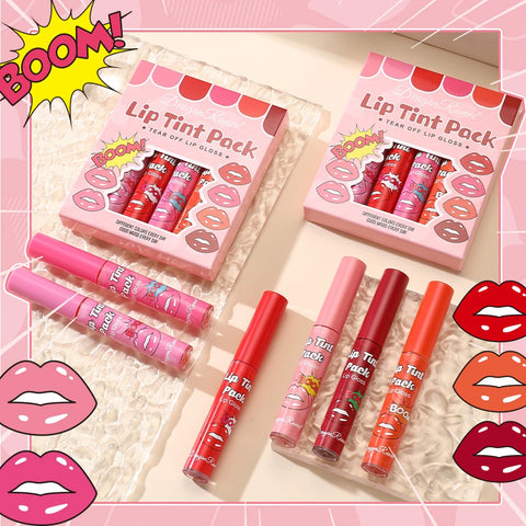6PCS/Set LustraKiss Temporary Lip Tattoo