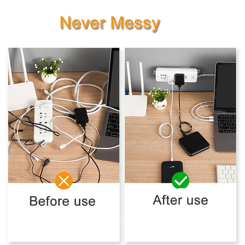 20PCS 3 Sizes Cable Clips Organizer