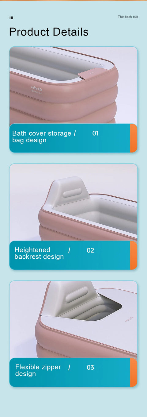 1.6M/1.4M/1.3M Inflatable Bathtub